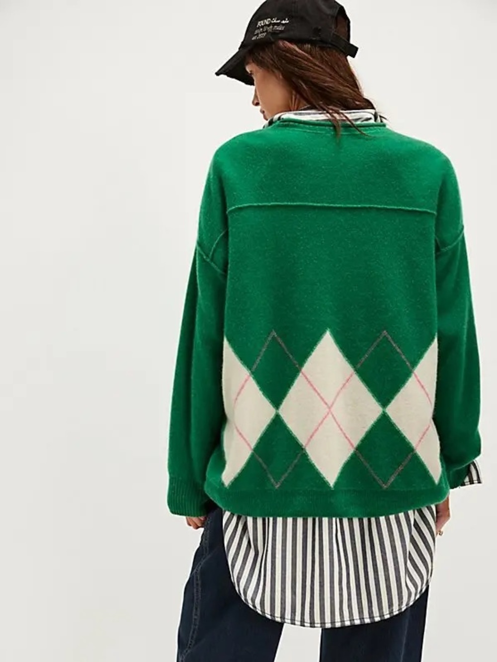 Free people Addie Argyle Cashmere Pullover